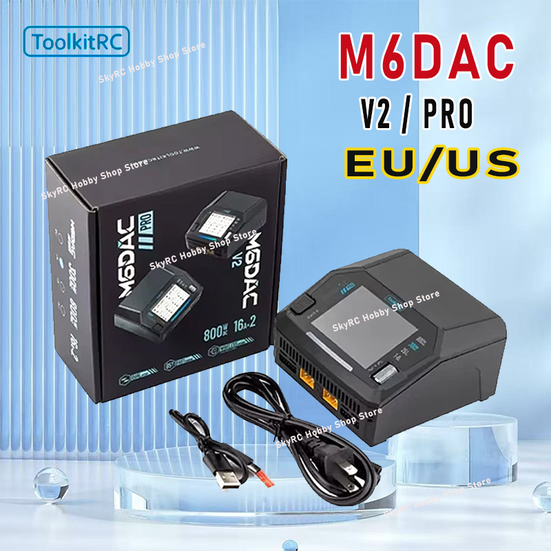 Toolkitrc M6Dac Smart Charger - ToolkitRC M6DAC V2/Pro デュアルチャンネルスマート充電器、AC 200W/300W DC