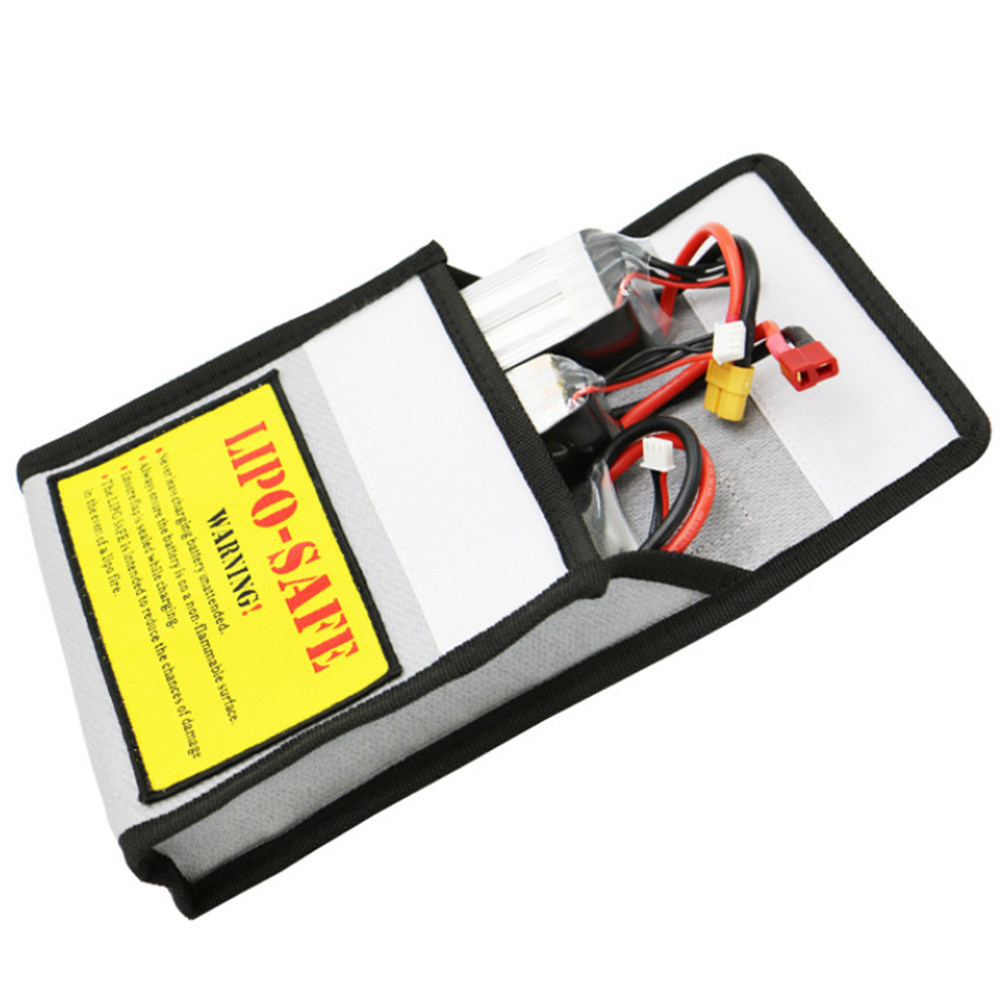 Lipo Battery Fireproof Safety Charge Box - 1個入りプレミアム耐火防爆バッテリー収納バッグ、リポバッテリー充電の安全な使用のための難燃性保護ポーチ