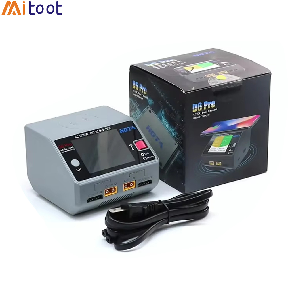 Hota D6 Pro Dual Lipo Charger - HOTA D6 Pro ブラック AC 200W