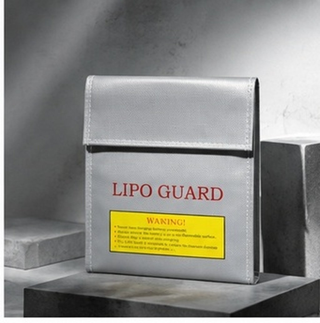 Lipo Battery Fireproof Safety Charge Box - 18x23cm リポ安全充電バッグ 防火・防爆 RCバッテリー収納ポーチ 耐熱保護 家庭用ワークショップ向け