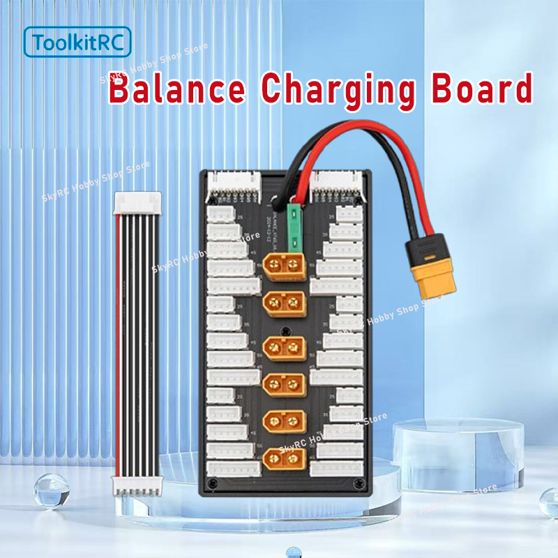 12S Lipo Battery Balancing Board - マルチ 2S-6S Lipo パラレルバランス充電ボード XT60 プラグ