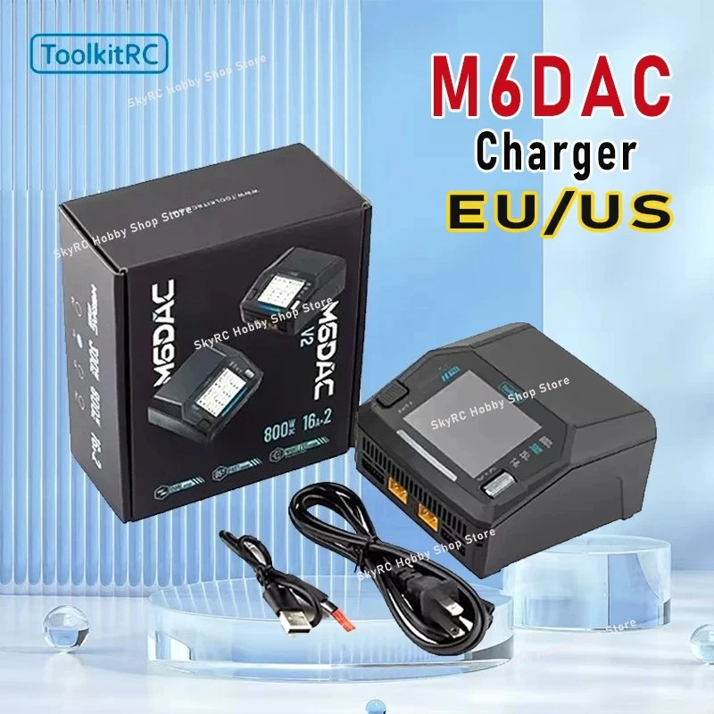 Toolkitrc M6Dac Smart Charger - ToolkitRC M6DAC V2 デュアルチャンネル スマートリポバッテリー充電器/放電器 AC