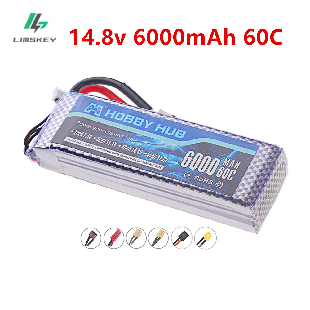 4S Lipo Battery 14.8V 6000Mah - 6000mAh リポ 14.8V バッテリー 4S 6000mah
