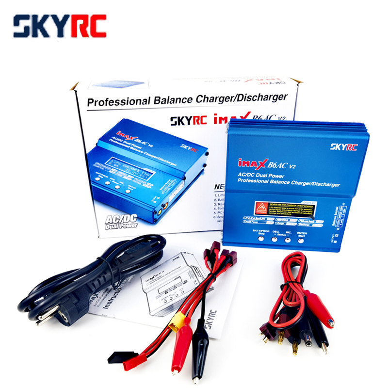 Skyrc B6 Neo Smart Charger - SKYSKY-imax b6ac v2-充電式バッテリーバランスバランス充電器,オリジナル,RCモデルバッテリー用のLCDディスプレイ付き充電器,再ピークモード