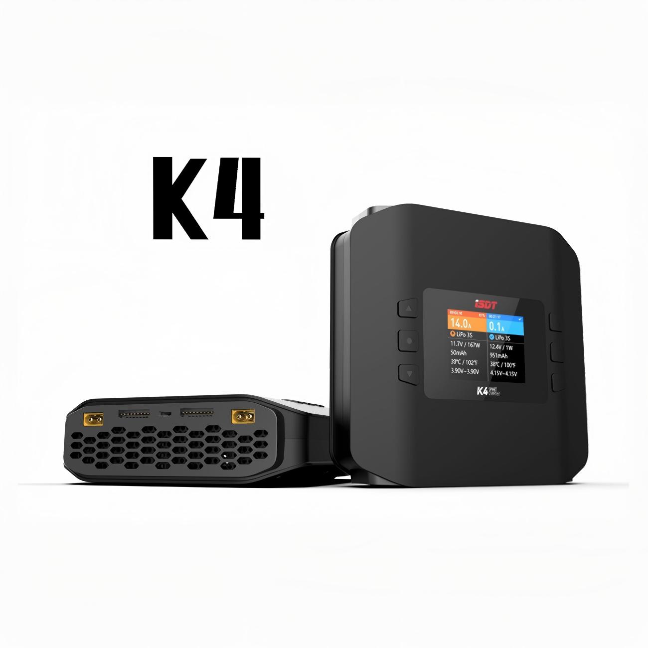 Isdt K4 Dual Lipo Charger - オリジナルISDT K4デュアルチャンネルスマートバランスチャージャー AC 400W DC 600W