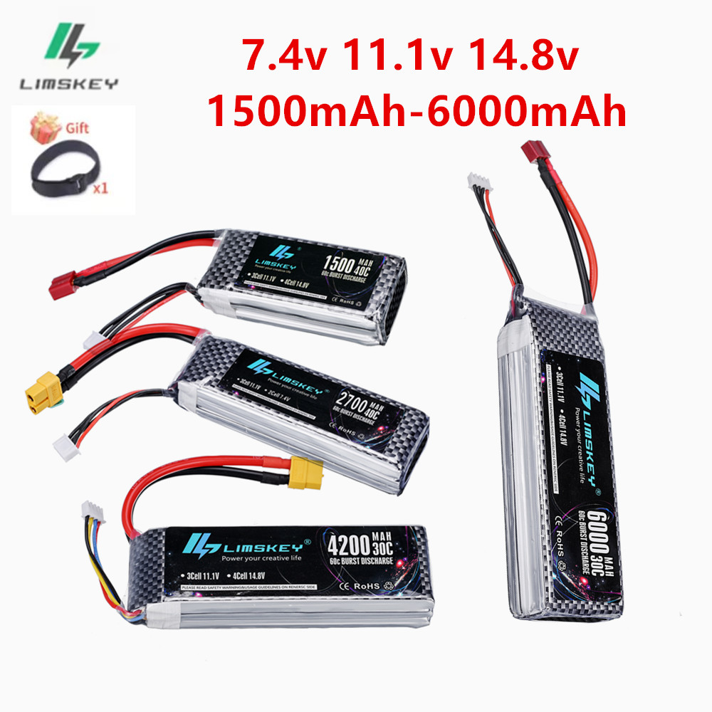 4S Lipo Battery 14.8V 6000Mah - 2S 3S 4S リポバッテリー 7.4V 11.1V