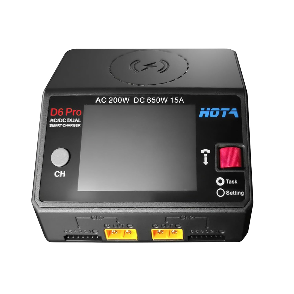 Hota D6 Pro Dual Lipo Charger - HOTA D6 Pro リポバッテリー充電器 デュアルチャンネル スマート充電器