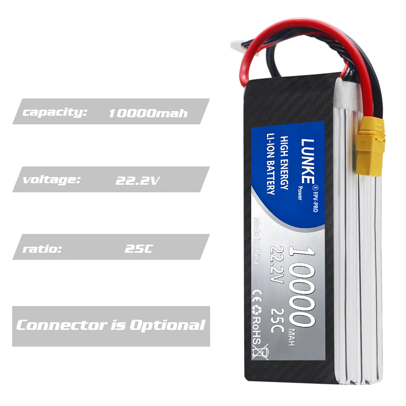 リポバッテリー 2S 3S 4S 5S 6S 12S 800 - 6S Lipo Battery 22.2V 5000Mah のレビューと価格