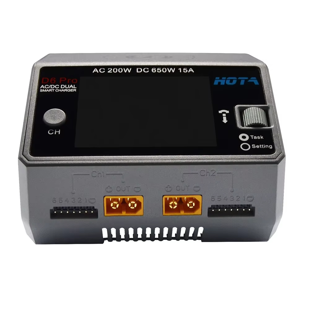 HOTA D6 Pro ブラック AC 200W DC 2x - Hota D6 Pro Dual Lipo Charger のレビューと価格