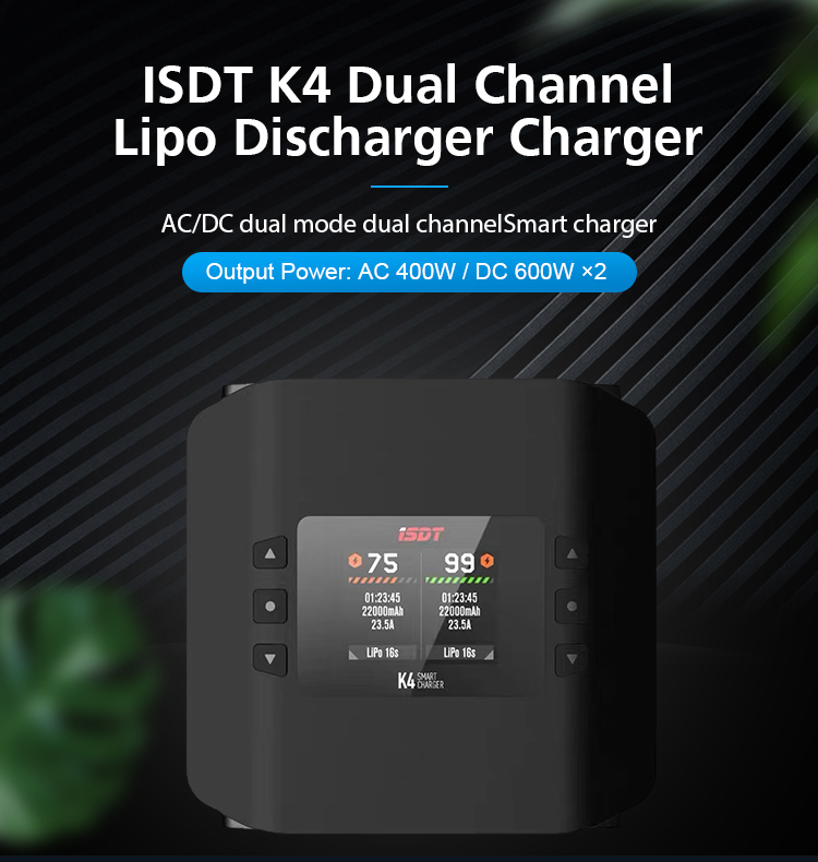 2023 ISDT K4 AC 400W / DC 600W - Isdt K4 Dual Lipo Charger のレビューと価格