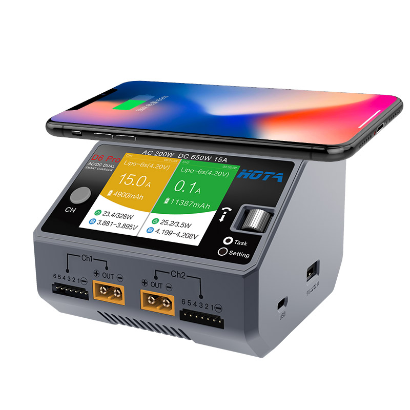 Hota6 pro ac 200w/dc 650w 15a  - Hota D6 Pro Dual Lipo Charger のレビューと価格