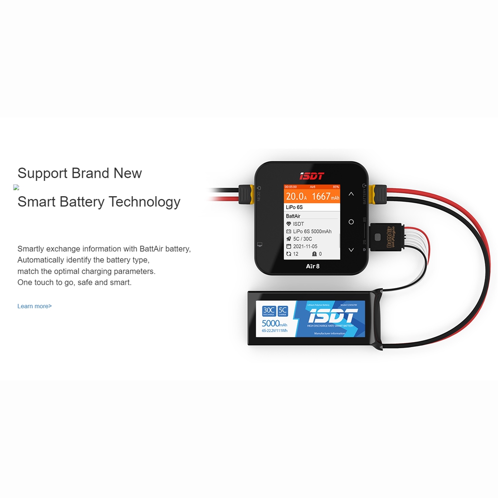 新型ISDT Air8 Lipoパワーバランスバッテリー充電 - Isdt Air8 8S Lipo Charger のレビューと価格