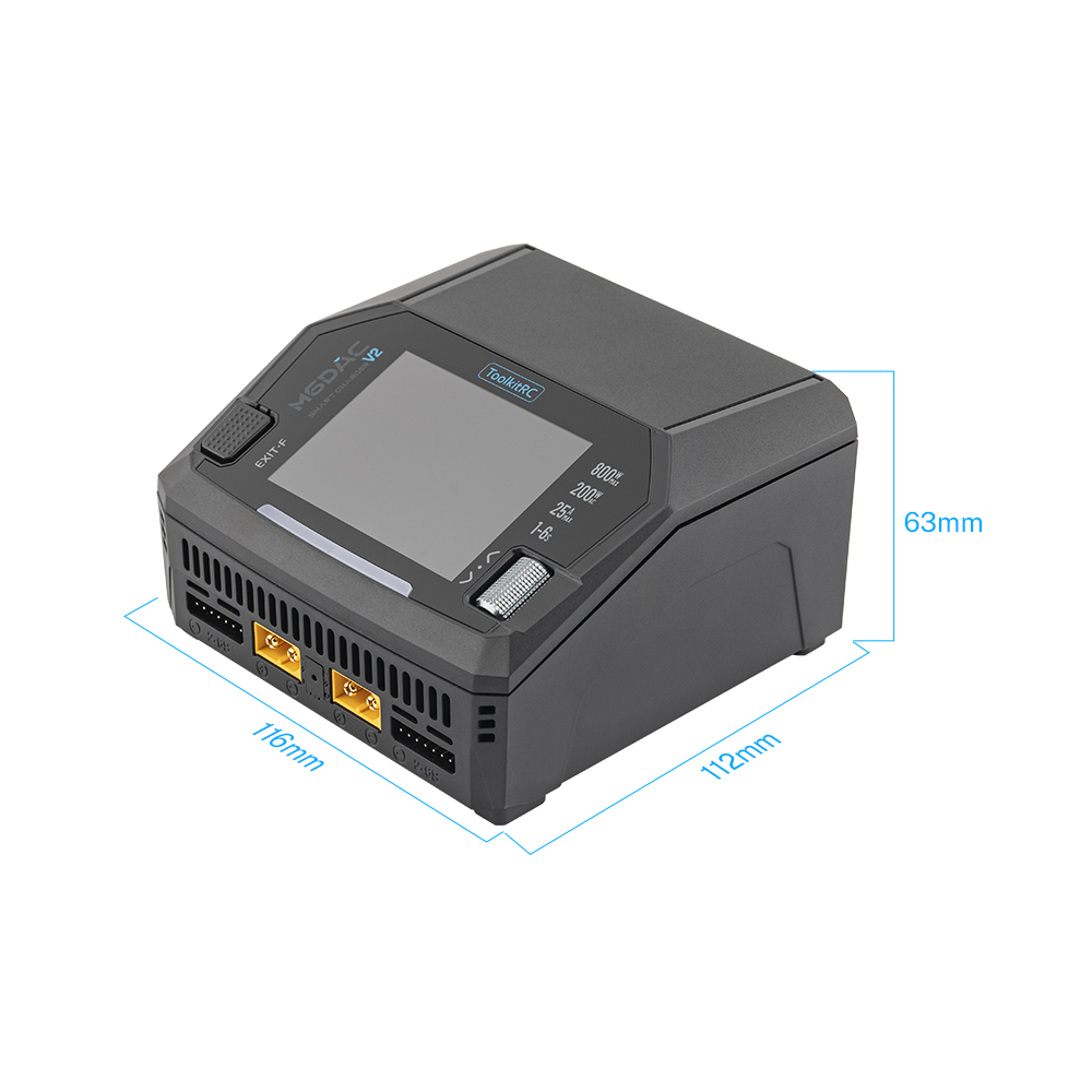 ToolkitRC M6DAC Pro AC300W M6D - Toolkitrc M6Dac Smart Charger のレビューと価格