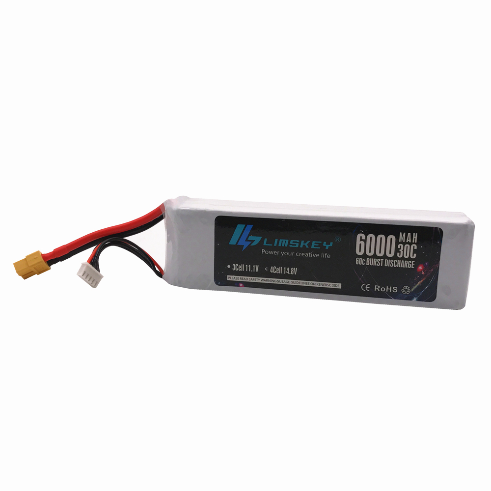 Lismkey 14.8V 6000mAh 30C バースト - 4S Lipo Battery 14.8V 6000Mah のレビューと価格