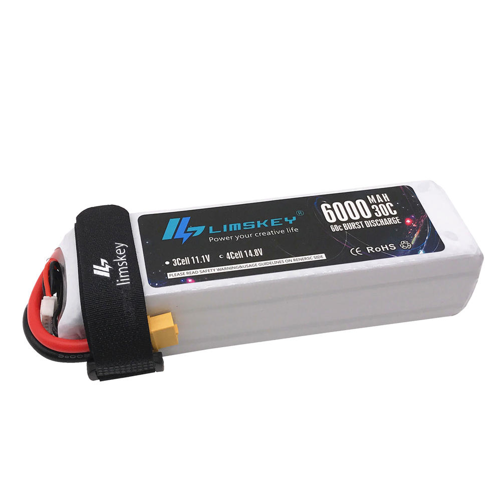 Lismkey 14.8V 6000mAh 30C バースト - 4S Lipo Battery 14.8V 6000Mah のレビューと価格