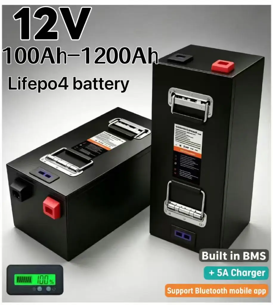LiFePO4 12V大容量リチウム電池 100Ah-100 - Lifepo4 12V 100Ah Bms Bluetooth のレビューと価格
