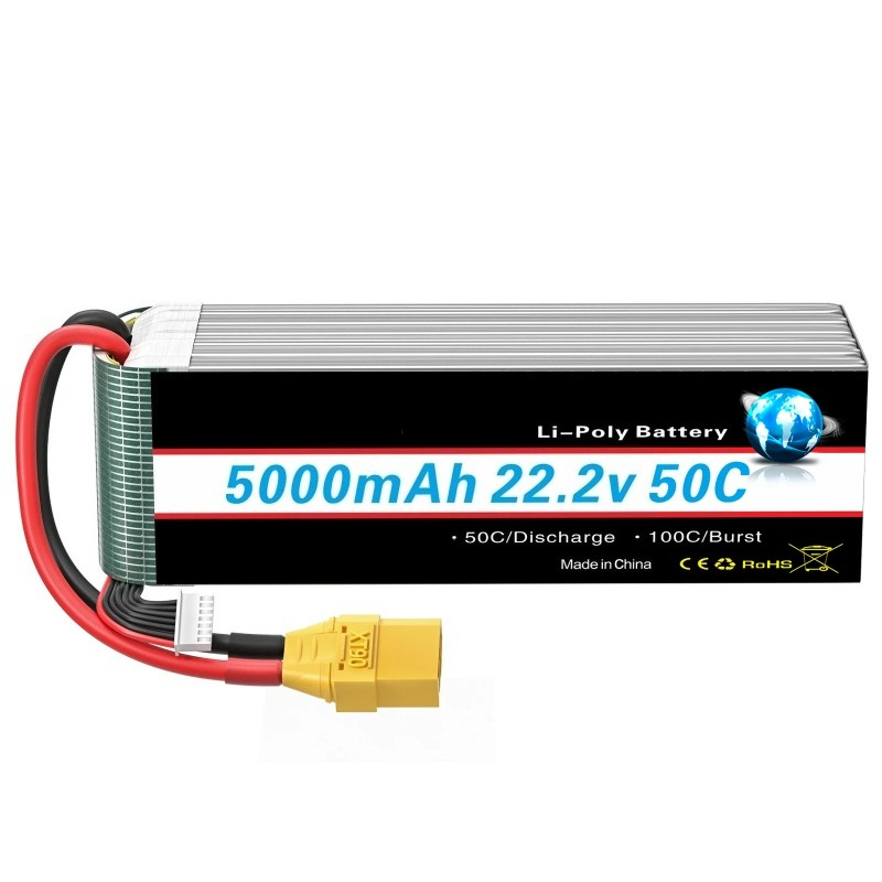 新しい 5000/6000mah 22.2V リポバッテリー - 6S Lipo Battery 22.2V 5000Mah のレビューと価格