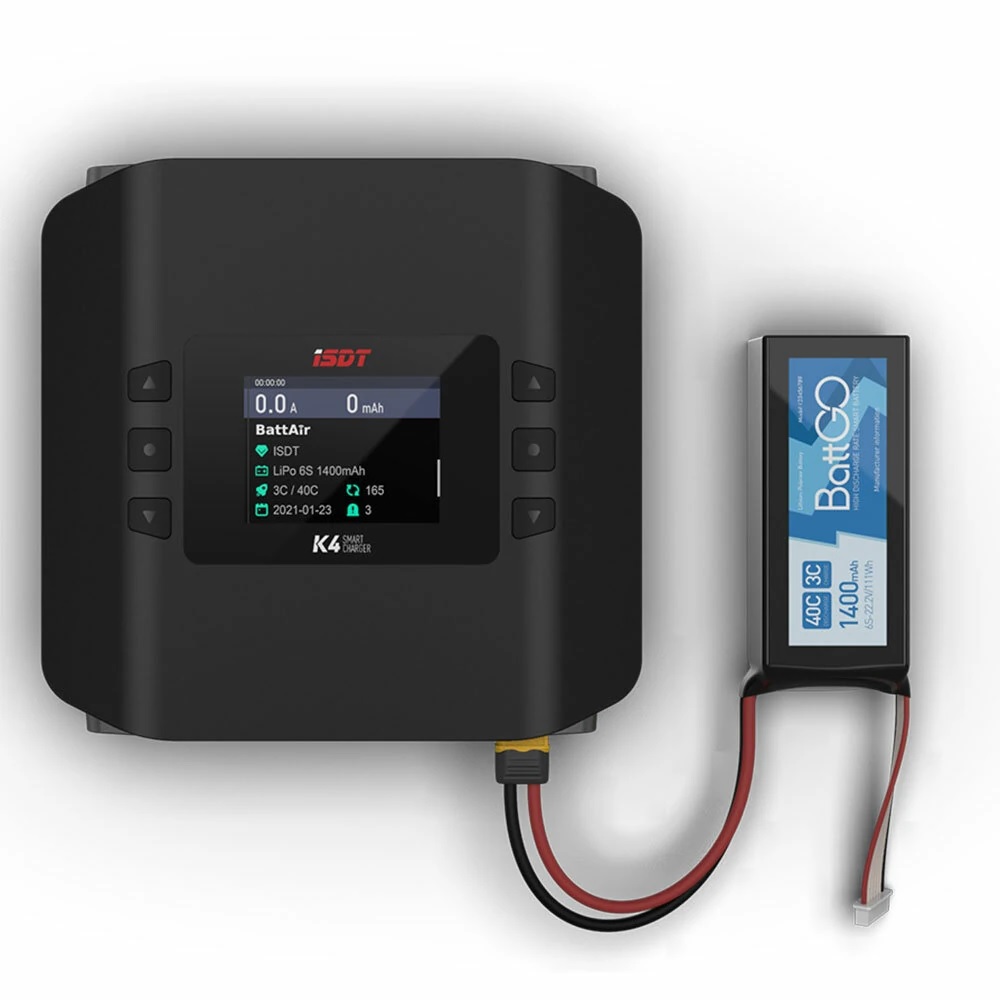 K4 AC 400W DC 600W デュアルモードスマート - Isdt K4 Dual Lipo Charger のレビューと価格