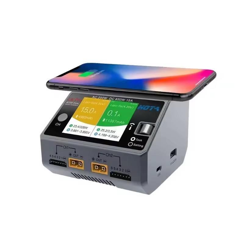 オリジナル HOTA D6 Pro AC 200W DC 6 - Hota D6 Pro Dual Lipo Charger のレビューと価格