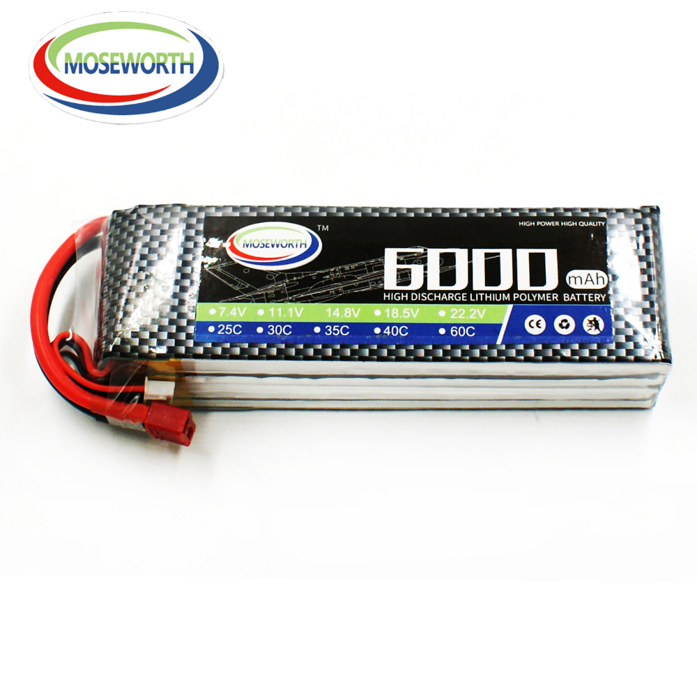 4S 14.8V 6000mAh RC おもちゃのリポバッテ - 4S Lipo Battery 14.8V 6000Mah のレビューと価格