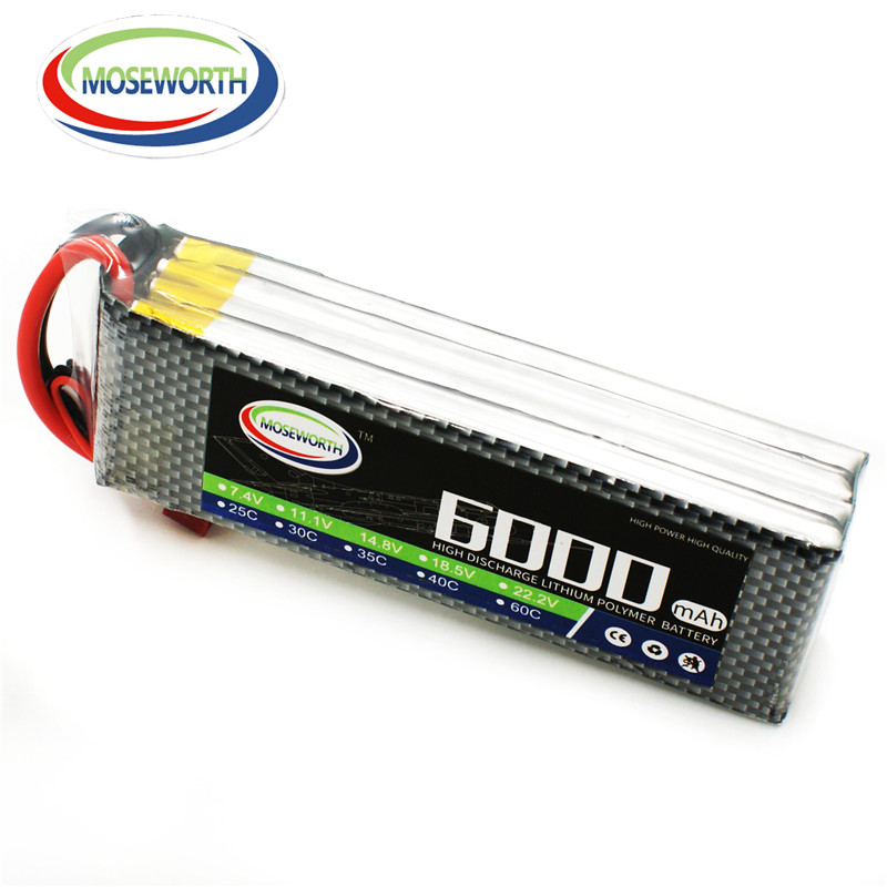 4S 14.8V 6000mAh RC おもちゃのリポバッテ - 4S Lipo Battery 14.8V 6000Mah のレビューと価格