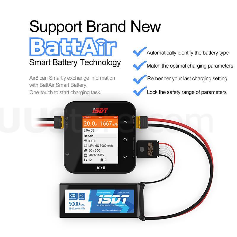 新型ISDT Air8 Lipoパワーバランスバッテリー充電 - Isdt Air8 8S Lipo Charger のレビューと価格