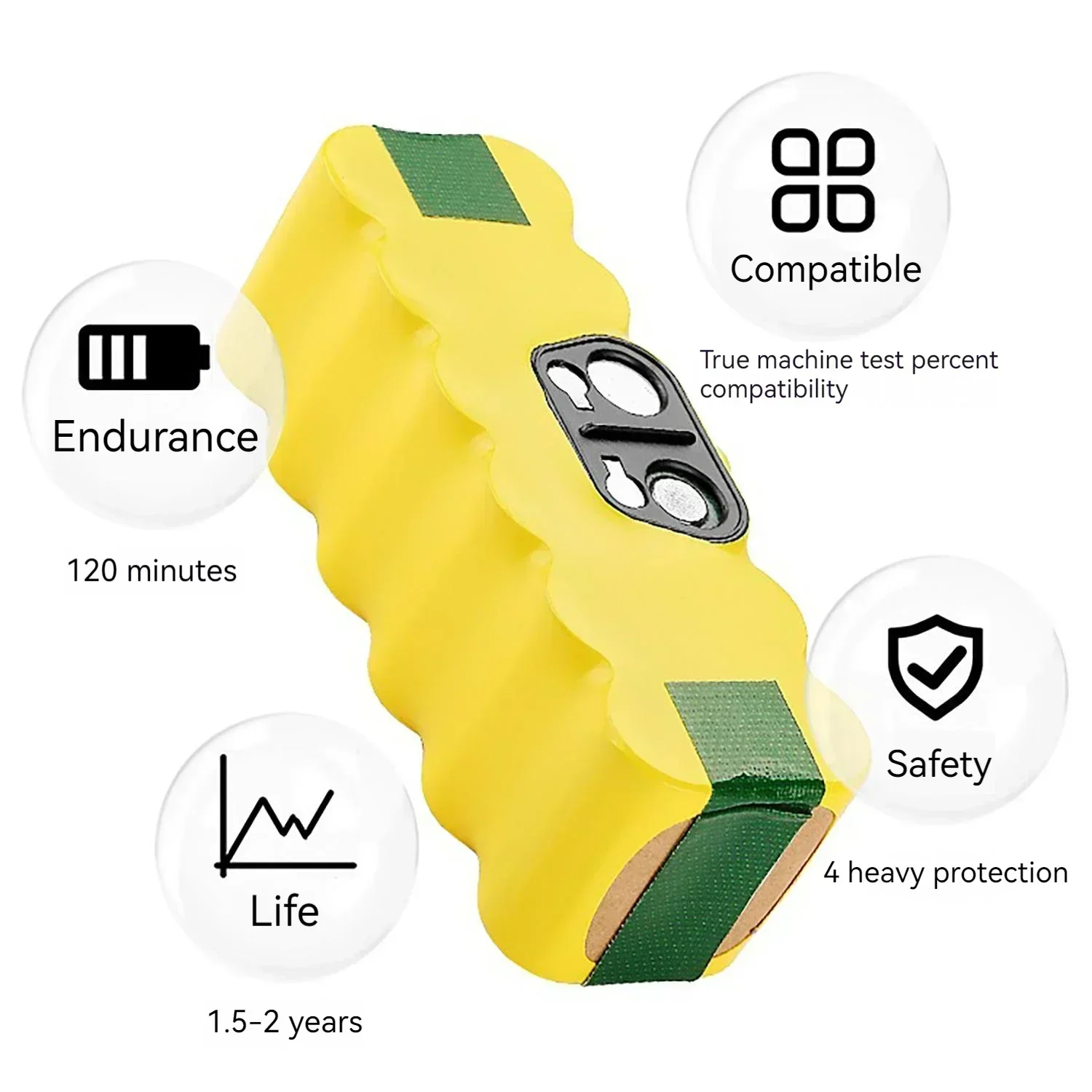 ロボット掃除機用バッテリー,irobot,roomba 50 - 4S Lipo Battery 14.8V 6000Mah のレビューと価格