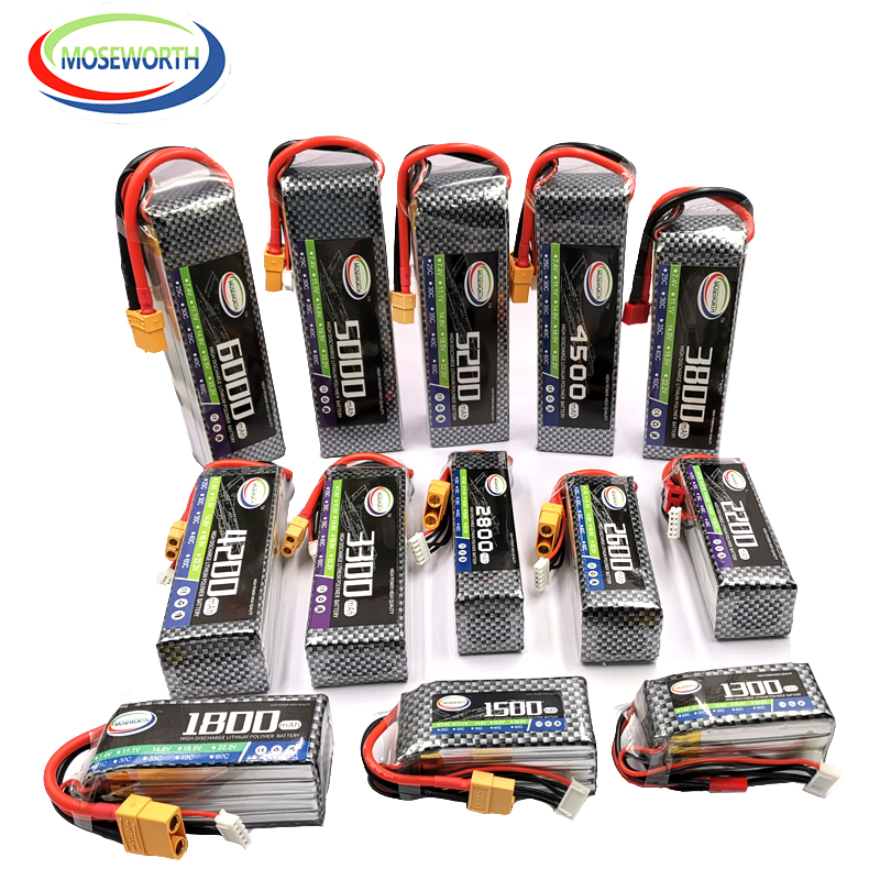 2s 3s 4s 6s rcリポバッテリー7.4v 11.1 - 4S Lipo Battery 14.8V 6000Mah のレビューと価格