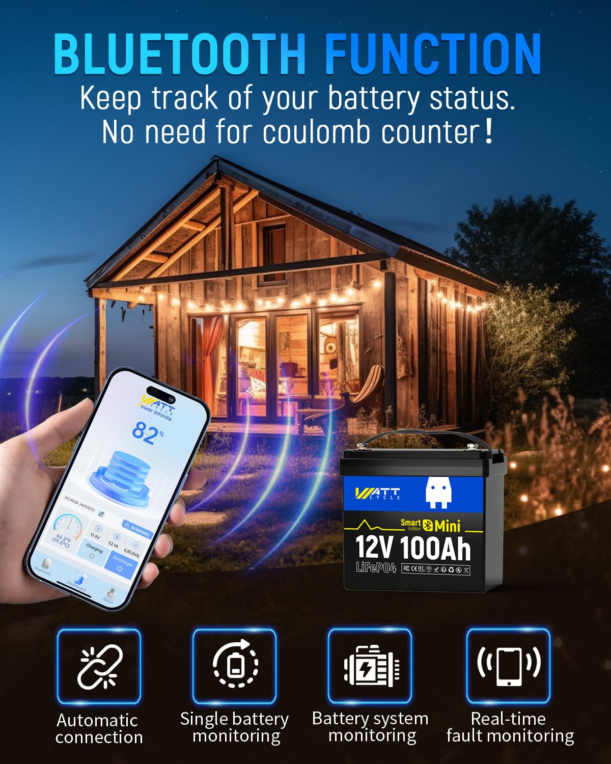 12V 100Ah ミニLiFePO4バッテリーグループ 2 - Lifepo4 12V 100Ah Bms Bluetooth のレビューと価格