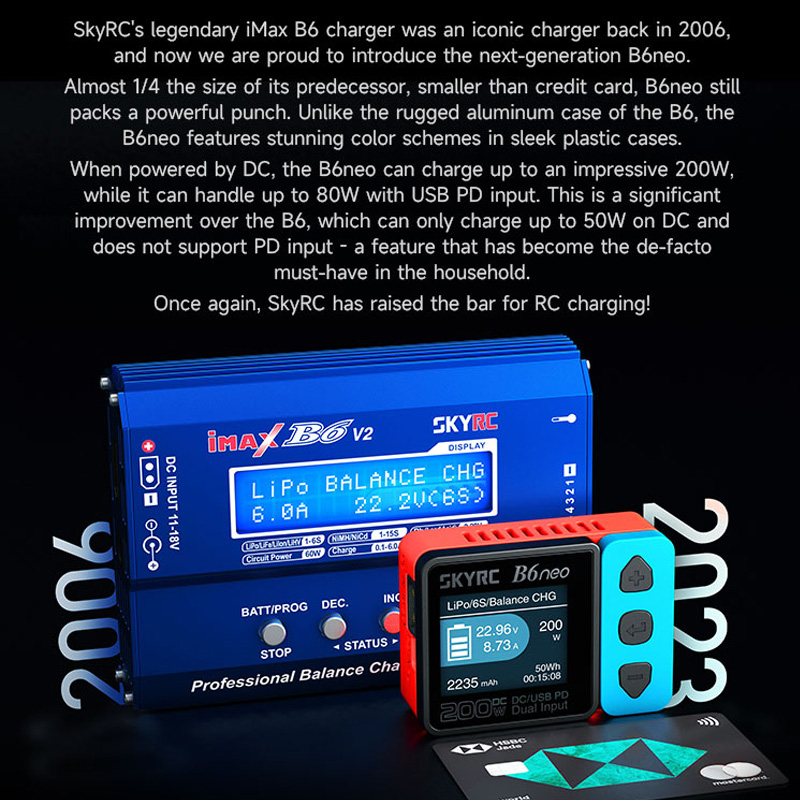 SkyRC B6neo リポバッテリーバランス充電器 AC  - Skyrc B6 Neo Smart Charger のレビューと価格