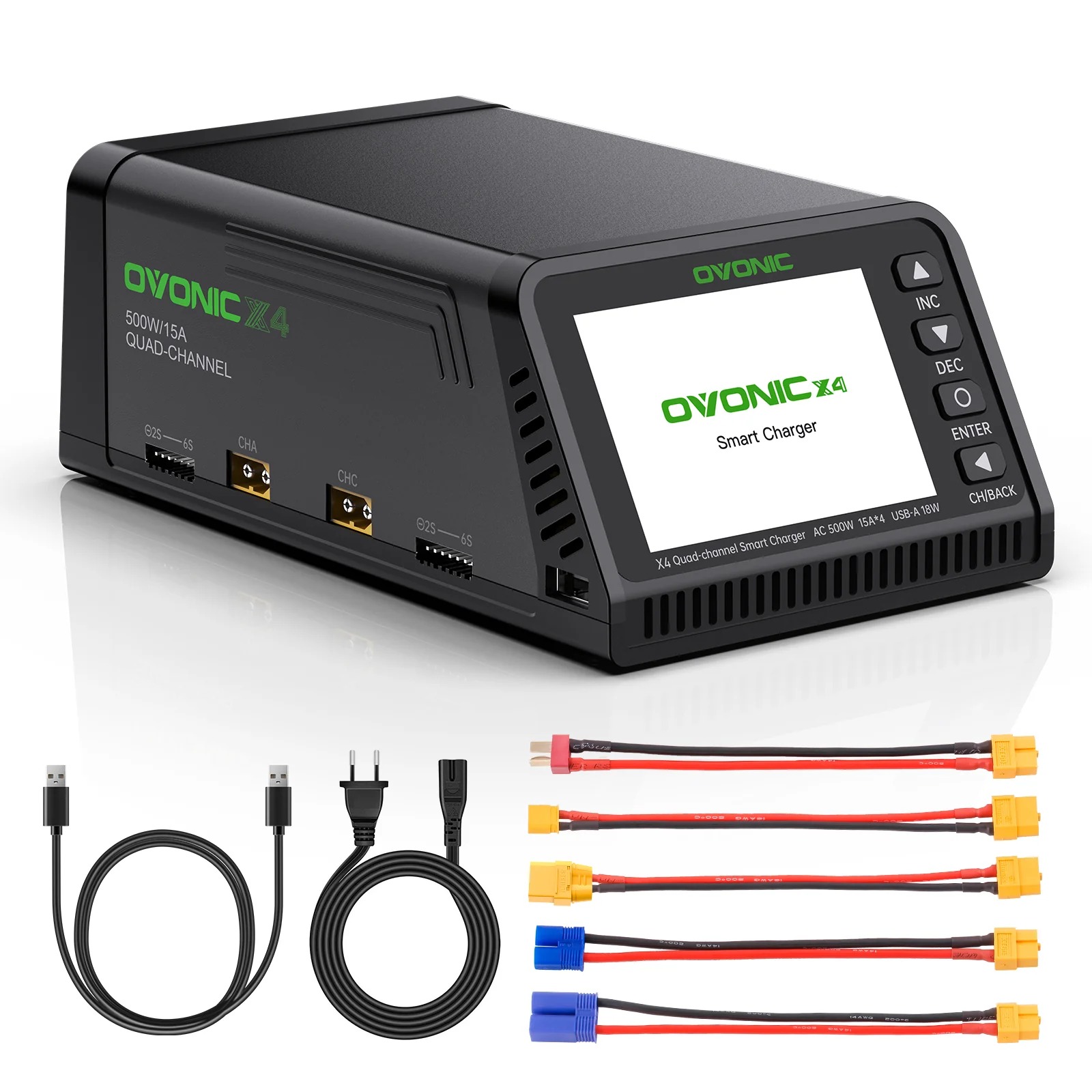Ovonic X4 AC500W 4チャンネルスマートLiP - Toolkitrc M6Dac Smart Charger のレビューと価格