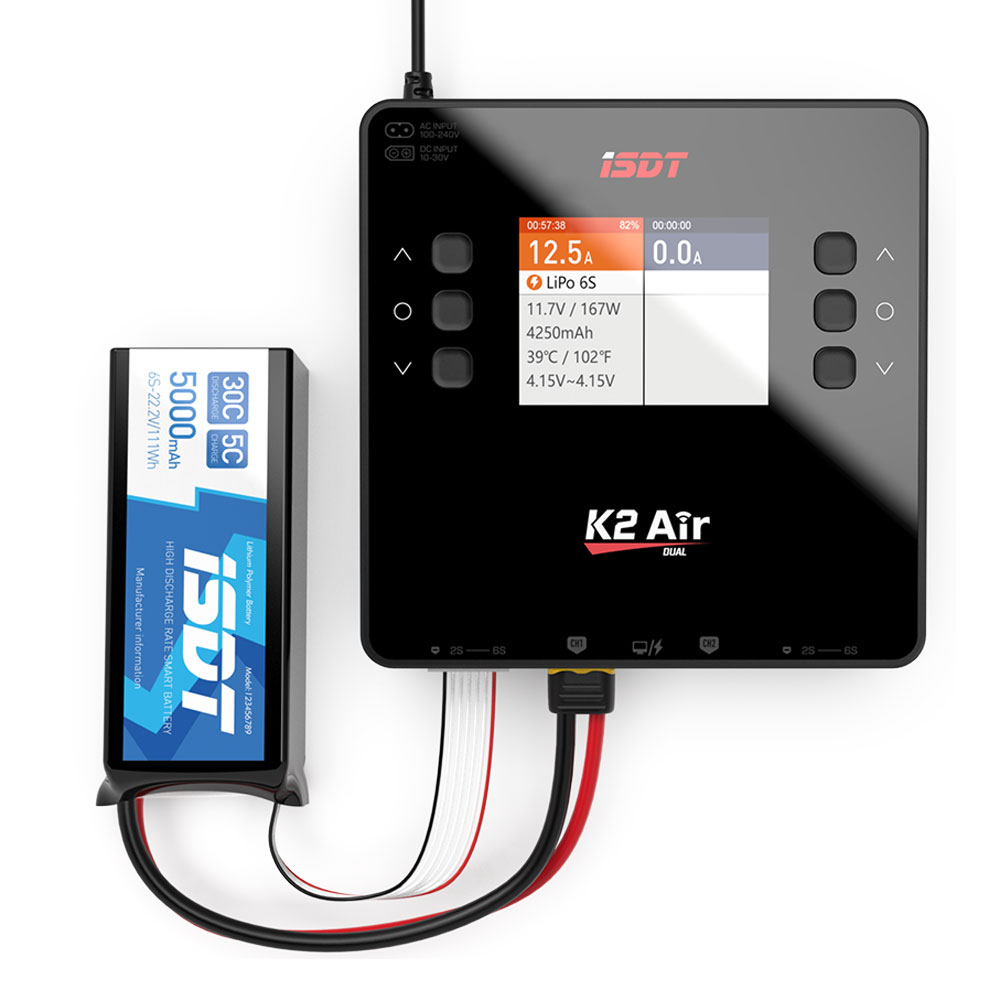 ISDT リポバッテリー バランス充電器 放電器 スマート充 - Isdt K4 Dual Lipo Charger のレビューと価格