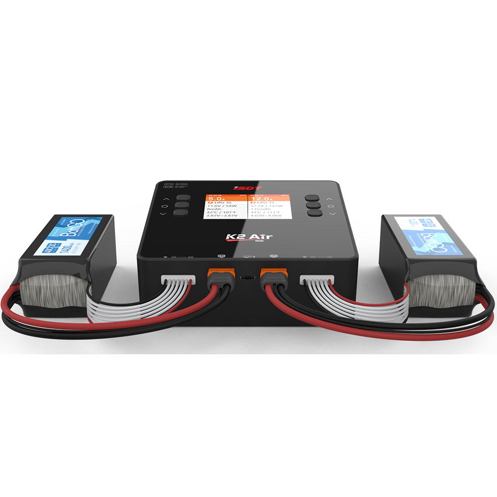 ISDT リポバッテリー バランス充電器 放電器 スマート充 - Isdt K4 Dual Lipo Charger のレビューと価格